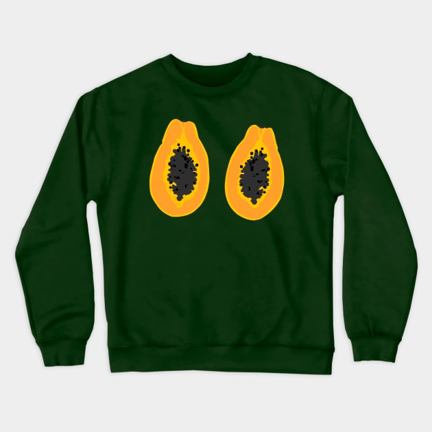 Cut Papaya Crewneck Sweatshirt by Lizzamour